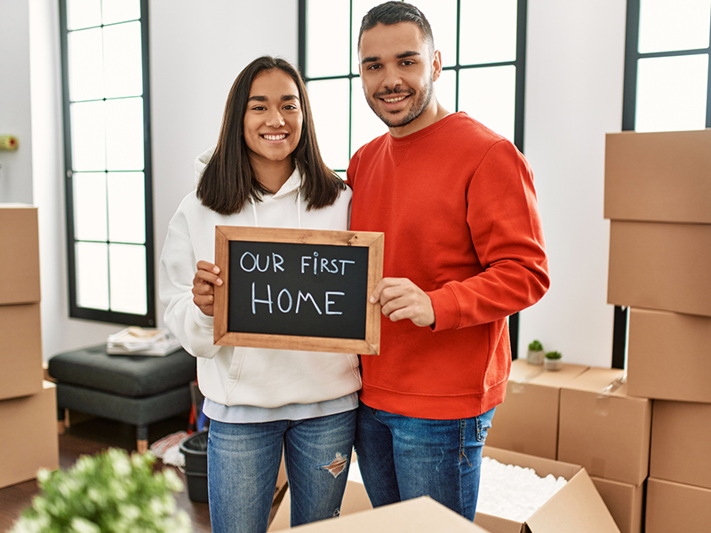first new home for young couple